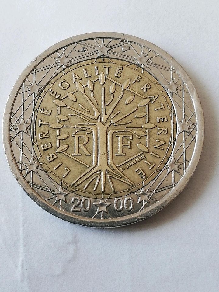 Frankreich Selten 2€ Fehlprägung Münzen Münze euro 2000. Stern in Wuppertal
