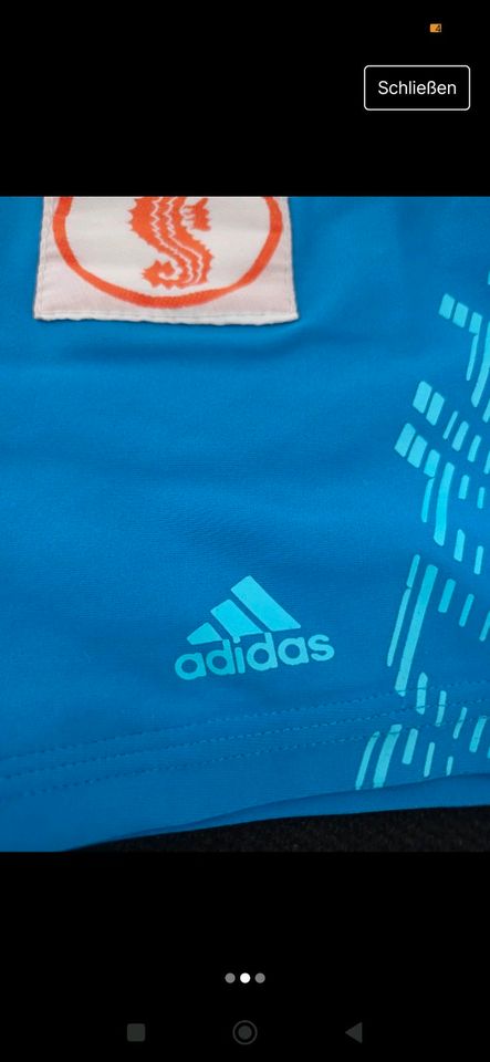 Adidas Badehose 140 blau in Augsburg