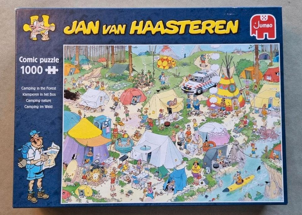 Puzzle "Camping im Wald" (Jan van Haasteren) 1000 Teile in Weyhe