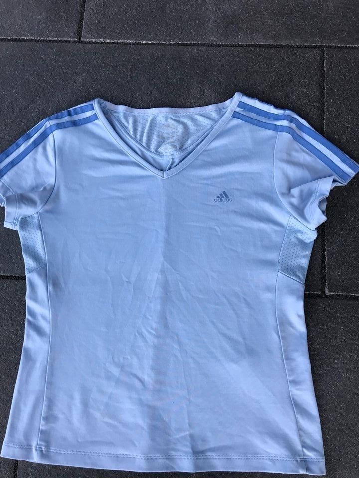 Adidas Climacool Shirt hellblau/flieder/lila Gr.40 in Mölln