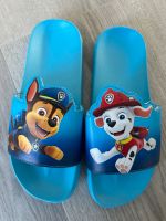 Paw Patrol Badelatschen Schlappen Schuhe 32 / 33 blau Sachsen-Anhalt - Helbra Vorschau