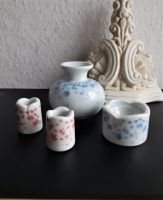 Funny Design Kerzenhalter Vase Set Vintage Blümchen blau rosa Bayern - Augsburg Vorschau