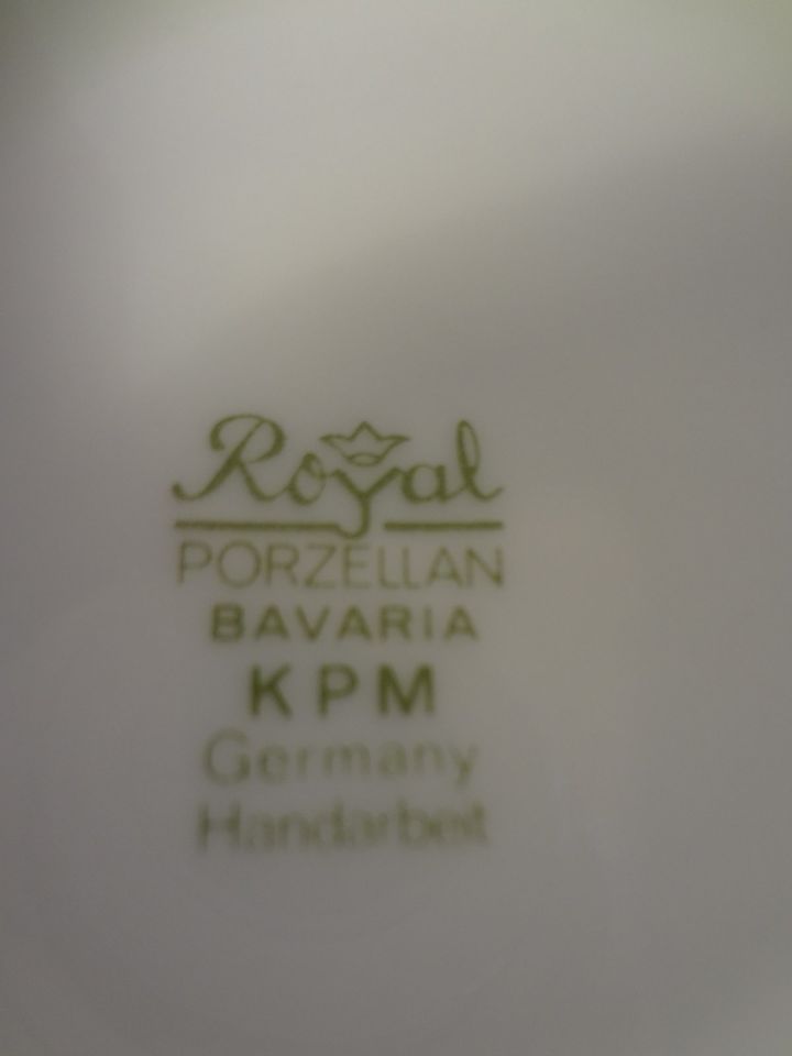 Royal KBM Krug aus Weilheim Porzellan von Bavaria Germany Handarb in Linden