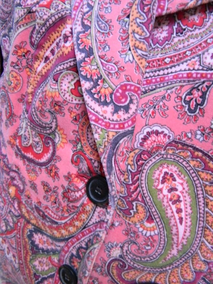 Jacke Blazer Gr40 Paisley Samt Stretch NIE getragen in Kiel