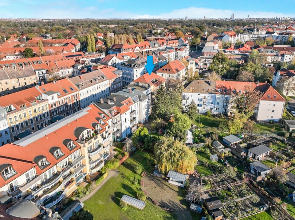 Attraktive und gepflegte Eigentumswohnung mit Balkon in ruhiger Seitenstraße in Leipzig