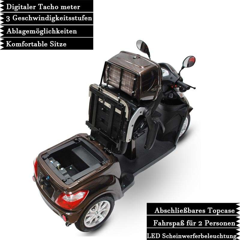 Elektromobil 1000 Watt, 25 km/h, 2 Pers.ECO ENGEL 503 in Herzberg/Elster