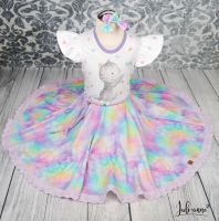 Handmade Drehkleid Tellerrock #Einschukung Katze Regenbogen Brandenburg - Biesenthal Vorschau