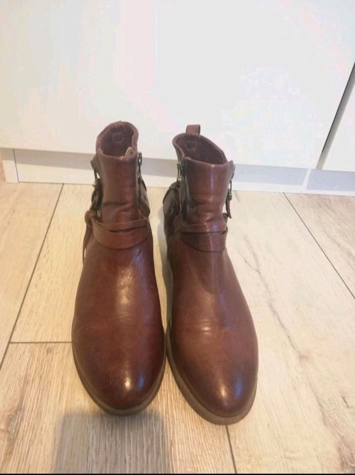 A.S.98 38,5/39 Leder Western Boots Stiefeletten Braun in Konstanz