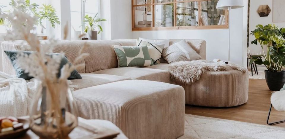 Ecksofa ❤ Cord Beige ist eBay Ehrenfeld Kleinanzeigen Design in - Creme Modulsofa | jetzt Scandi Kleinanzeigen Köln