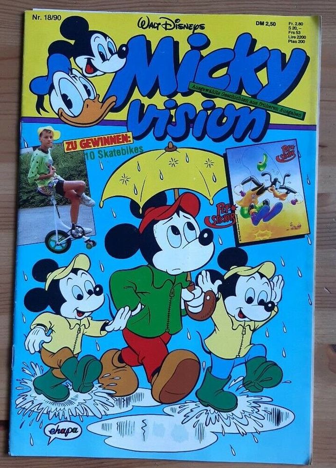 Micky Vision Hefte Ausgaben von 1985 und 1990 in Zeitz