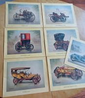 Oldtimer Geschichte des Automobils 7 Drucke alte Sammelbilder Schleswig-Holstein - Ahrensburg Vorschau