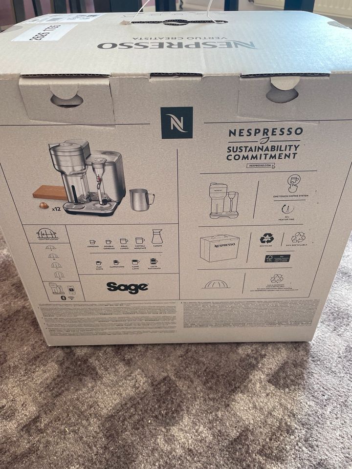 NEU SAGE SVE850 Nespresso Vertuo Creatista Kapselmaschine in Neustrelitz