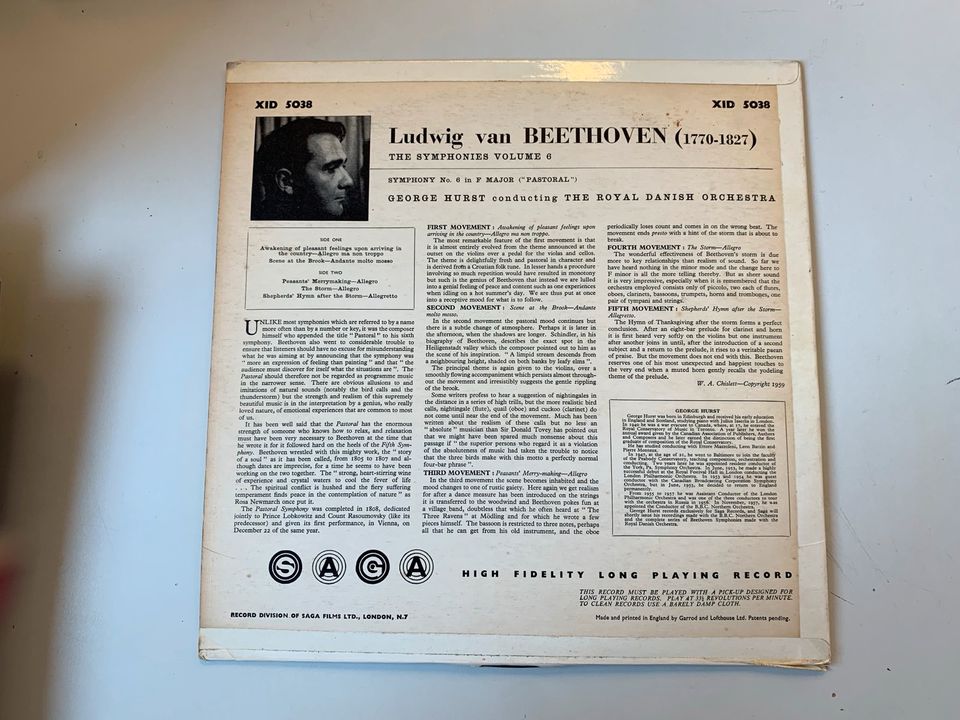 Vinylplatte „Pastoral“ Ludwig van Beethoven in Rostock