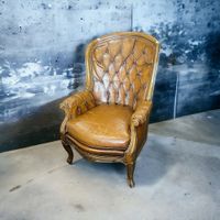 Vintage Leder Chesterfield Sessel Düsseldorf - Golzheim Vorschau