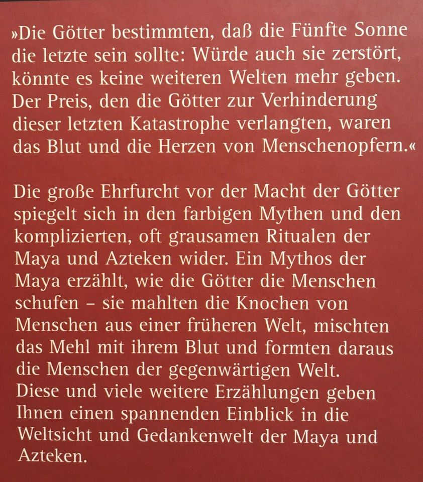 Göttermacht und Opferrituale Maya und Azteken Weltbild Sammler in Penzlin