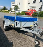 Anhänger Saris Mc Alu 1500 kg TÜV bis 03.2025 Flachplane Hessen - Dieburg Vorschau