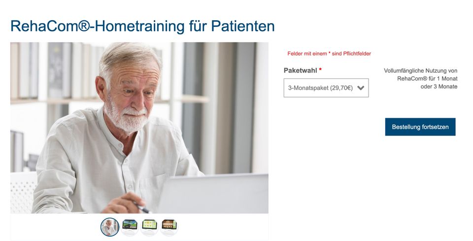 RehaCom (hasomed) Kognitive Therapie & Hirnleistungstraining (3M) in Mannheim