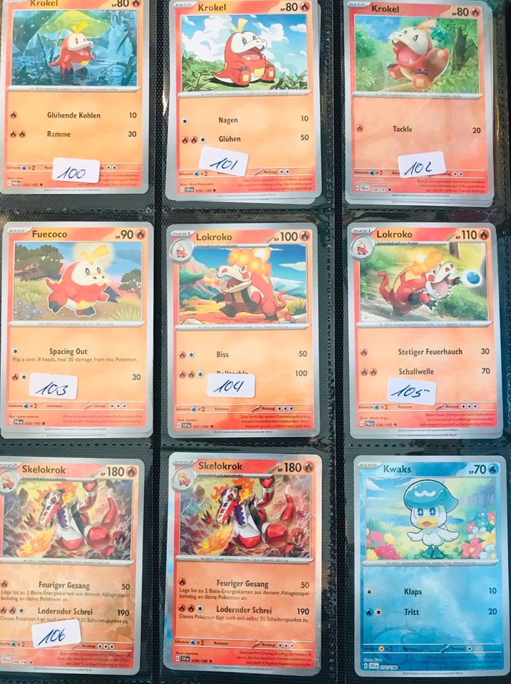 Starter Pokemon Karten nur 1€!!! Teil 4, Glumanda, Schiggy, Bauz in Potsdam