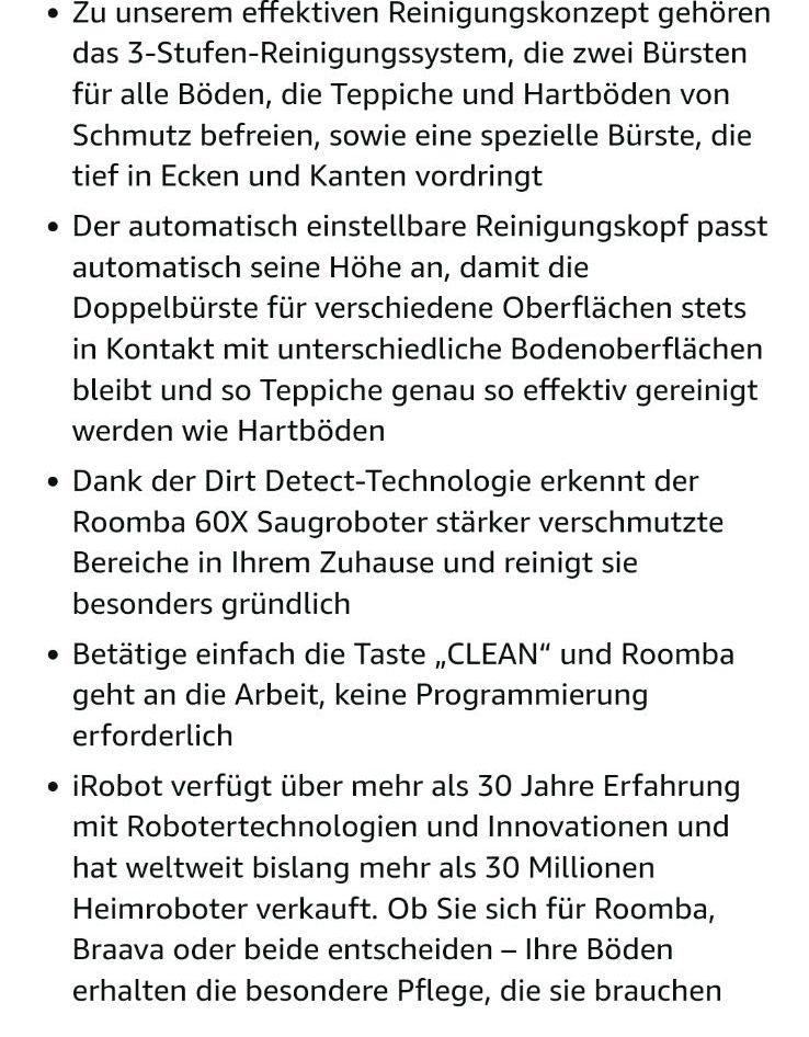 Saugroboter IRobot Roomba 605 in Georgsmarienhütte