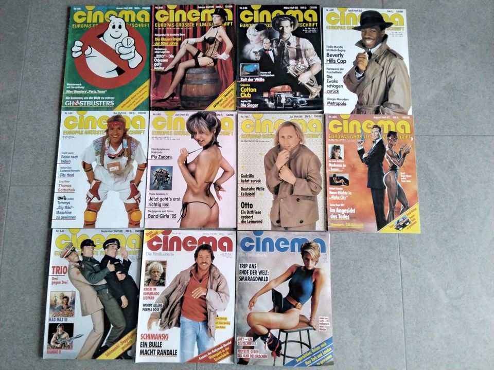 Cinema Hefte Zeitungen von 1986 z. B. Ghostbusters 1 bis 11 in Pulheim