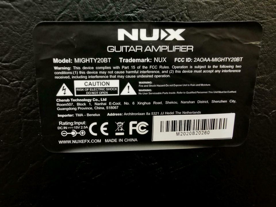 NUX Mighty 20BT Verstärker E-Gitarre E Gitarre in Hannover