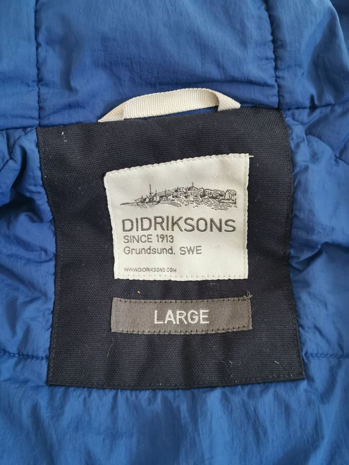 Didriksons 1913 Parka / Winterjacke „Melker“ unisex, Gr. L, blau in Winsen (Luhe)