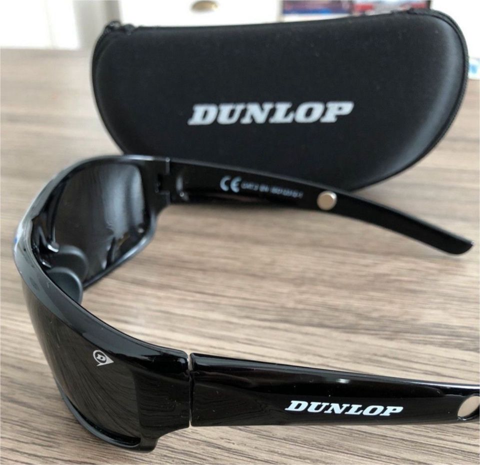 ‼️Neue Original Dunlop Sonnenbrille Etui Polarisiert Magnetbügel in Lubmin