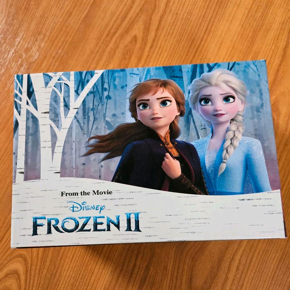 Schöne Disney Frozen Anna/Elsa Sandalen/Pantoletten/Glitzer Gr.27 in Radebeul