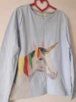 Süßer Mini Boden Longsleeve Einhorn gestickt 140 100% Baumwolle Sachsen - Klipphausen Vorschau