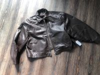 Echtleder Lederjacke Harrington braun oversize Niedersachsen - Cloppenburg Vorschau