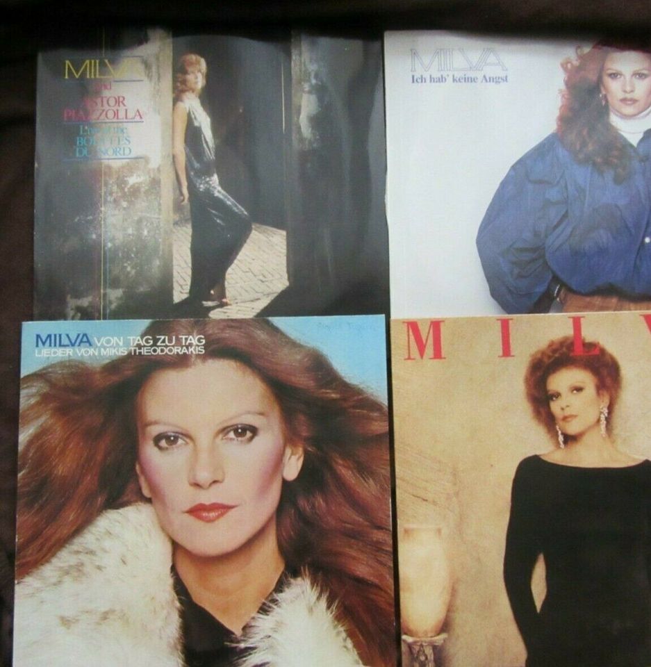 Milva 4 Lp s Schallplatten Sammlung in Ichenhausen