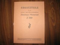 Zündapp Z200  Ersatzteilkatalog Vorkrieg S200 Z 200 neuwertig Leipzig - Lindenthal Vorschau