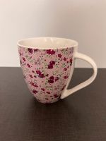 Tasse groß rosa mit Blumen, Kaffeepott Schleswig-Holstein - Tremsbüttel Vorschau