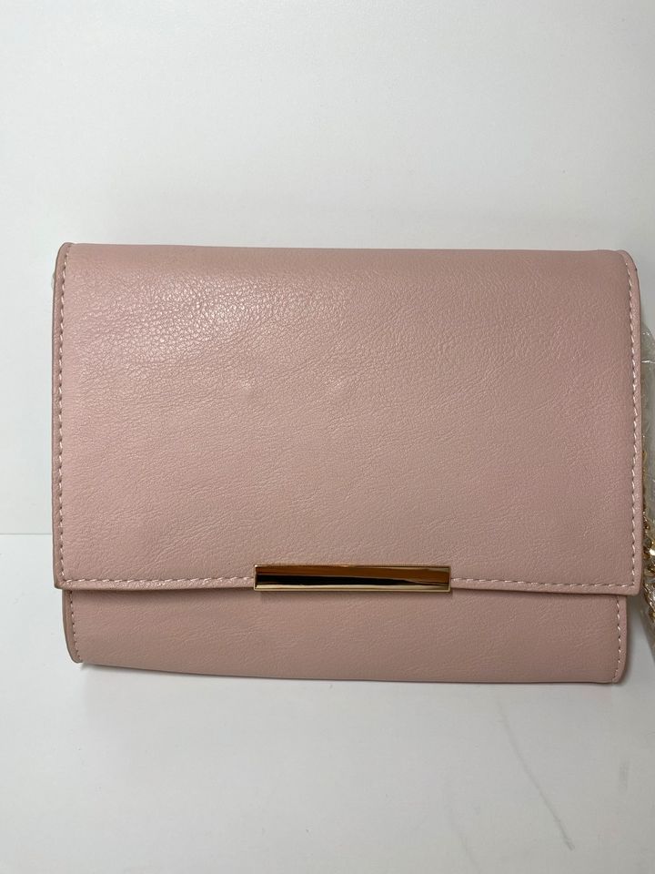 Hallhuber Tasche Clutch rosa gold in Nürnberg (Mittelfr)