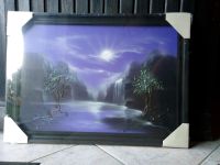 Wand-Bild düster romantisch Baum Wasserfall Mond Artdeco 3D Gothi Sachsen - Annaberg-Buchholz Vorschau