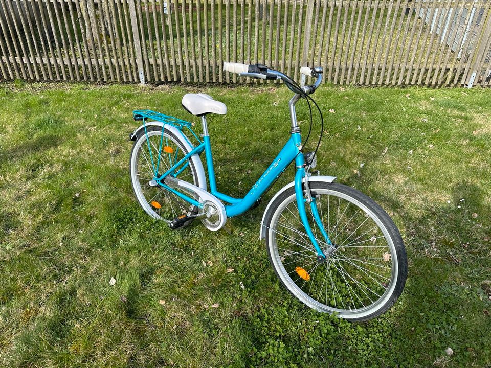 Damenfahrrad 26 Zoll Türkis / Weiss in Markranstädt