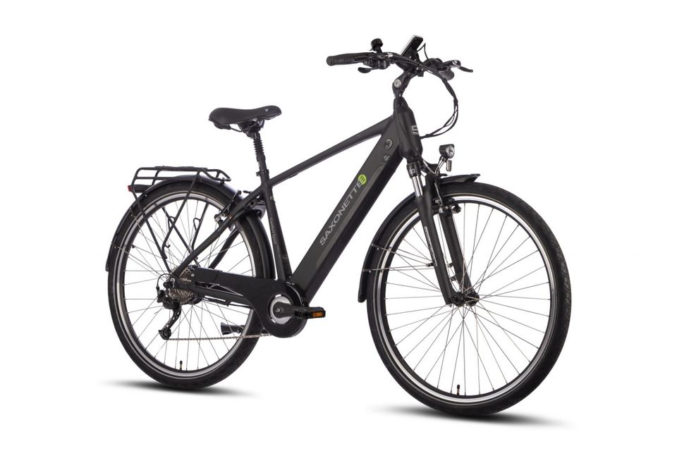 SAXONETTE Comfort Sport E-Bike schwarz matt in München