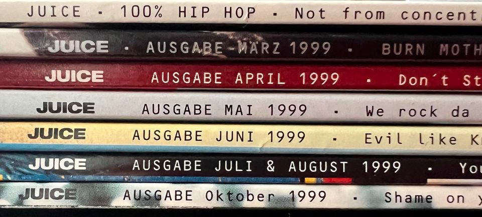 Juice Zeitschriften - 1999 - 7 Stück - Hip Hop / Rap in Solingen
