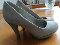 Schuhe silbergrau 38 Bayern - Neuching Vorschau