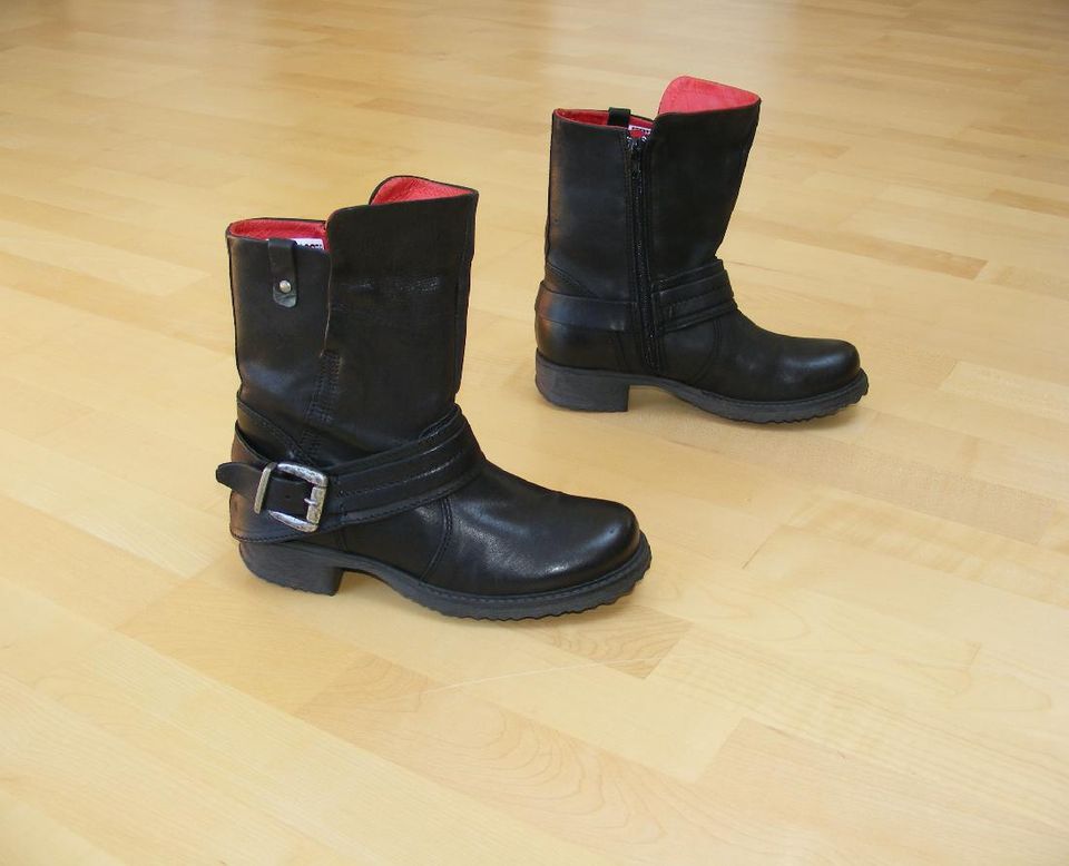 coole Buffalo Boots Echtleder Stiefeletten Gr. 36 ( Gr. 37 ) NEU in Neulingen