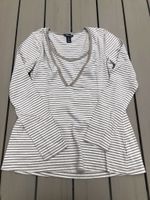 Still Shirt beige gestreift S/M mit Babybody Gr 62 H&M Harburg - Hamburg Eißendorf Vorschau