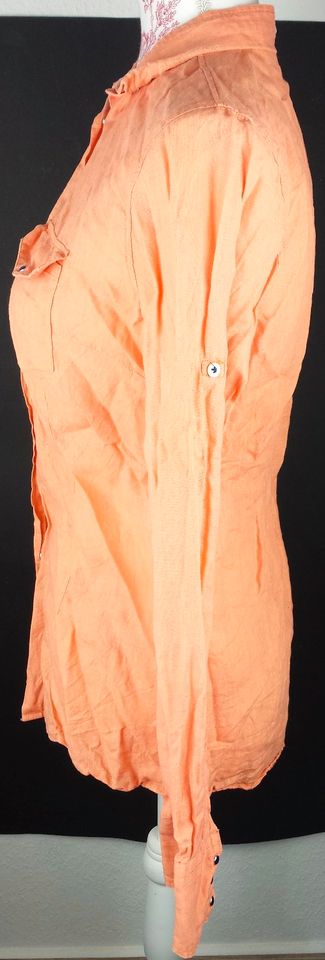 Langarm-Bluse Gr-öße 38 40 orange Damen-Kleidung Ärmel kurz lang in Elze