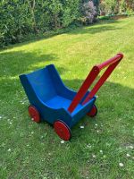 Haba Puppenwagen Lauflernwagen blau/rot aus Holz Hessen - Büttelborn Vorschau