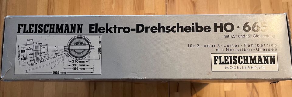 Fleischmann Drehscheibe H0, für 2-Leiter und Märklin 3 Leiter in Bayreuth