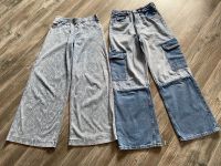 Paket Jeans H&M 152 „Smiley“ wide leg Cargo wNEU Rheinland-Pfalz - Vinningen Vorschau