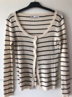 ZARA gestreifte Feinstrickjacke L beige- wie NEU Obergiesing-Fasangarten - Obergiesing Vorschau