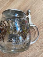 Bierglas Bierkrug Bierseidel Glas mit Zinndeckel Aufdruck BMF Bayern - Schöllnach Vorschau