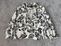 schwarz-weißer Leinen-Blazer von C&A Premium, Größe 46 Hannover - Misburg-Anderten Vorschau