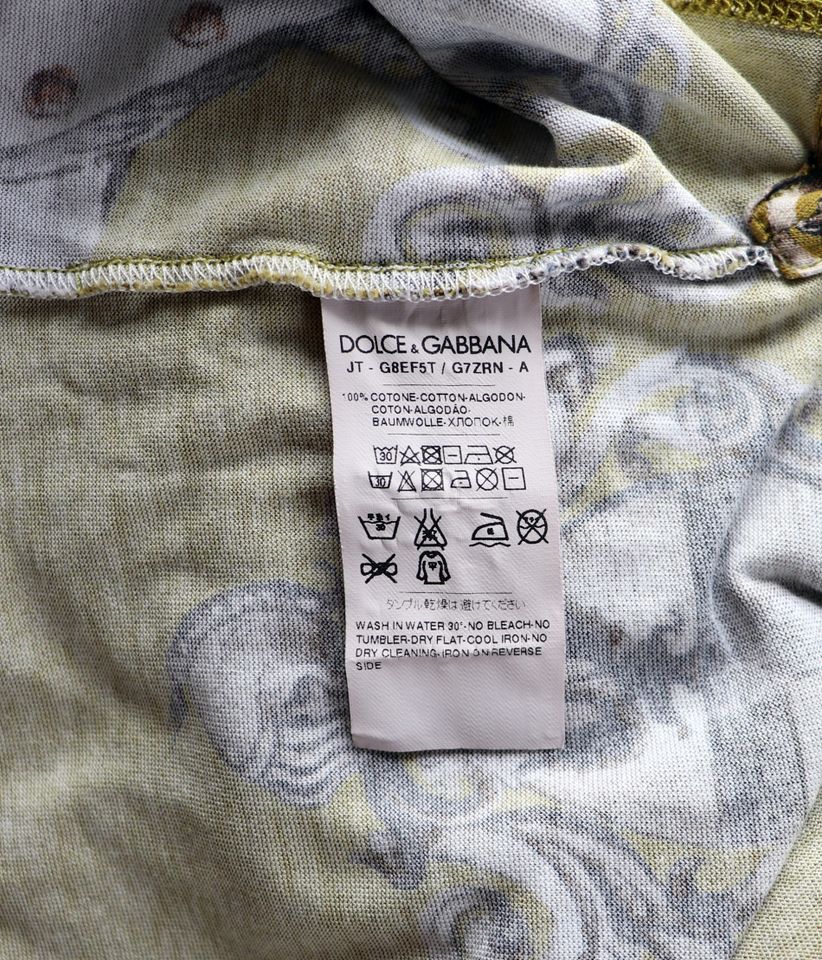 Dolce & Gabbana Herren T-Shirt Shirt Ritter Knight Print XS S in Haag in Oberbayern