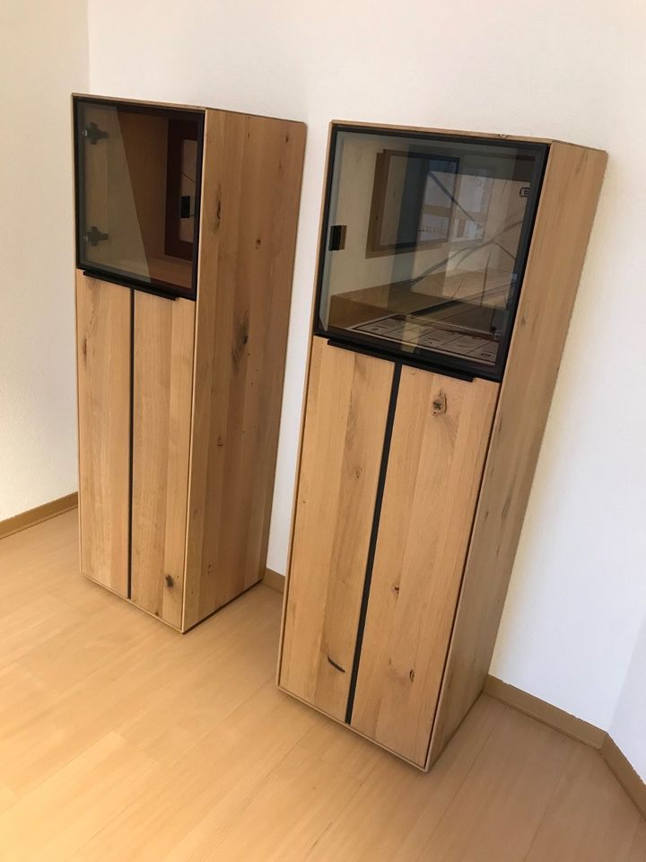 DECKER-Highboard Modell VALERO mit Beleuchtung, in Asteiche, NEU! in Kornwestheim